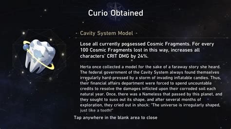 curio cavity system model honkai star rail
